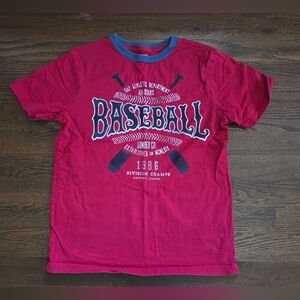 GapKids Boys M/8 Red Baseball Tee